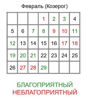 козерог гороскоп на февраль