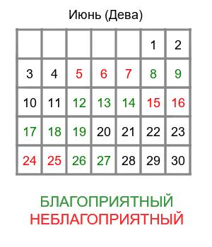 дева гороскоп на июнь