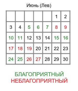 лев гороскоп на июнь