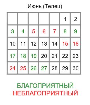 телец гороскоп на июнь