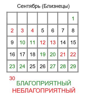 близнецы гороскоп на сентябрь